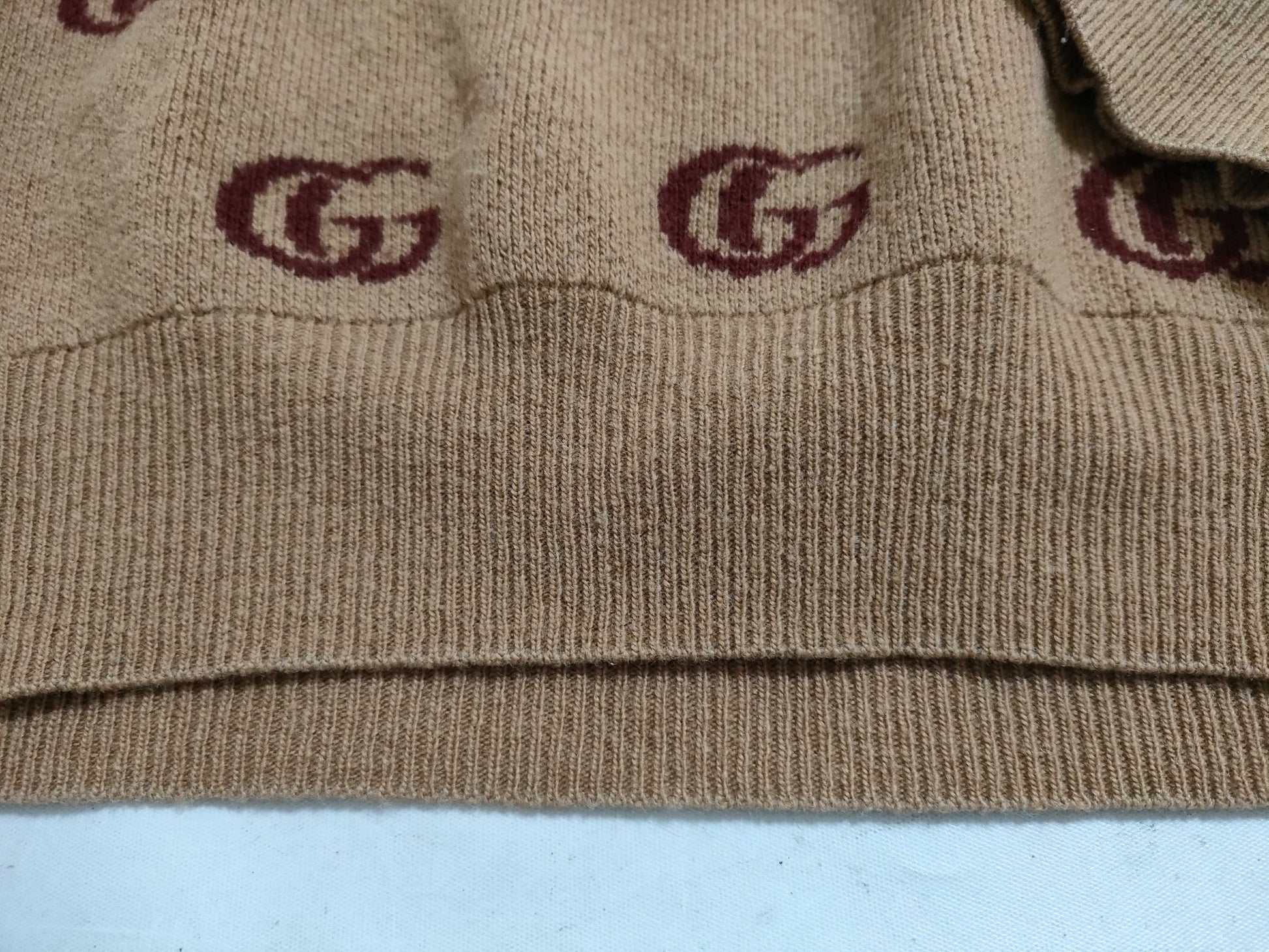 GUCCI Knit Sweater GG Pattern Top