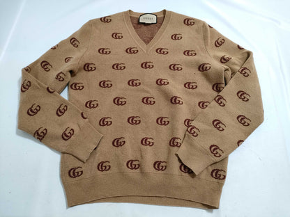 GUCCI Knit Sweater GG Pattern Top