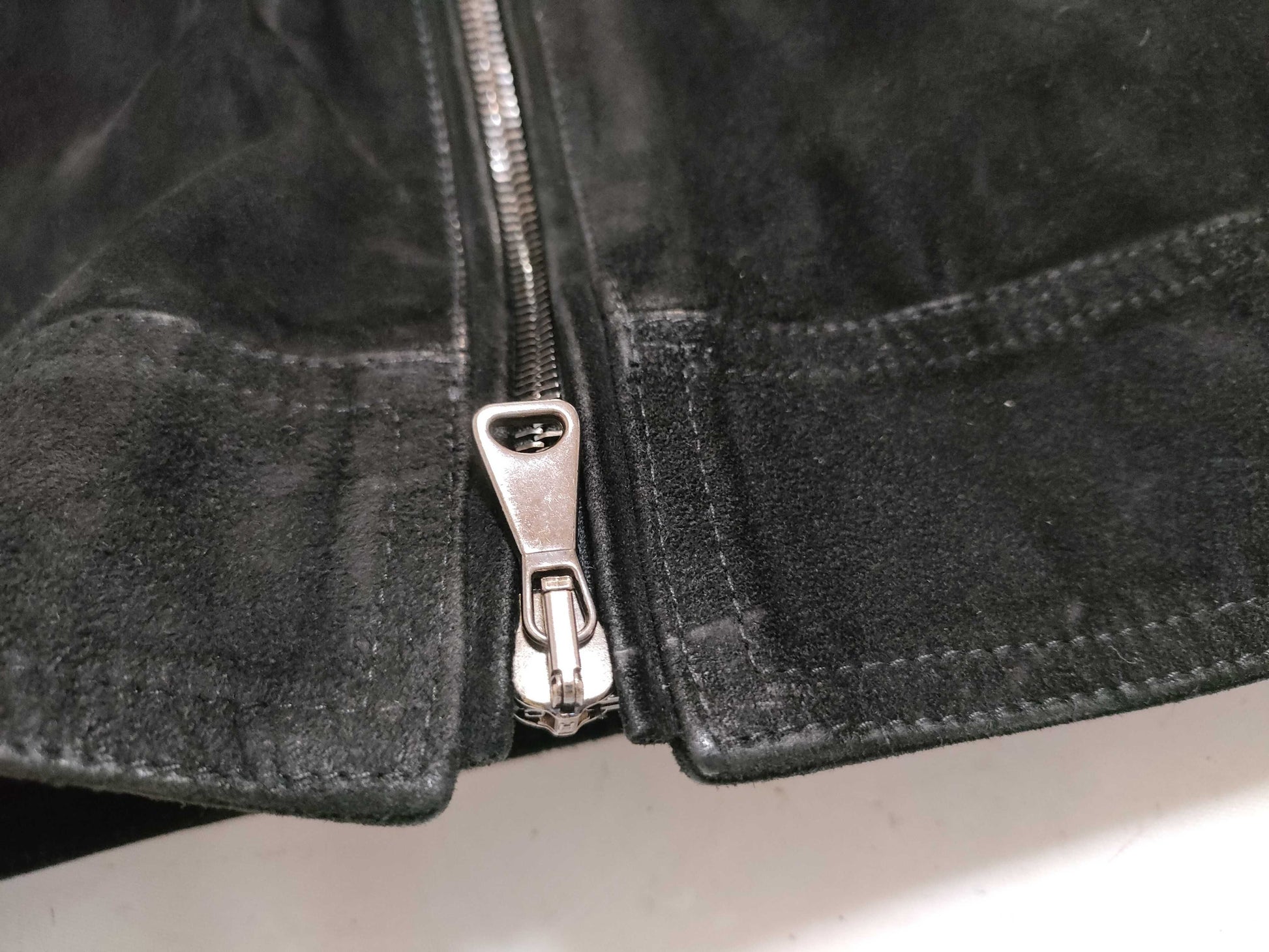 EMMETI Leather Jacket, Suede, Black