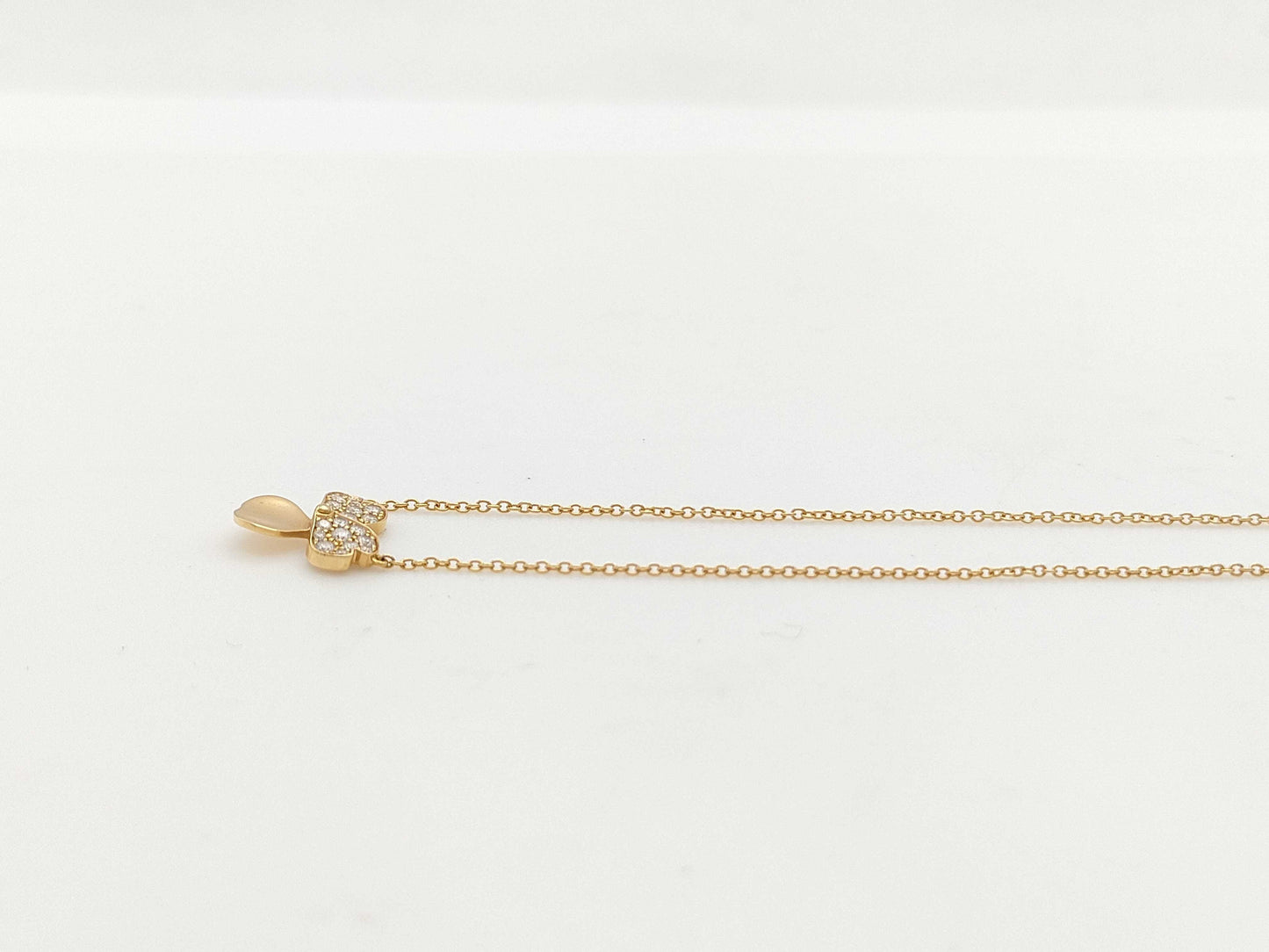 Tiffany & Co. Paper Flower Diamond Necklace in Yellow Gold and Au750, 2.4g 
