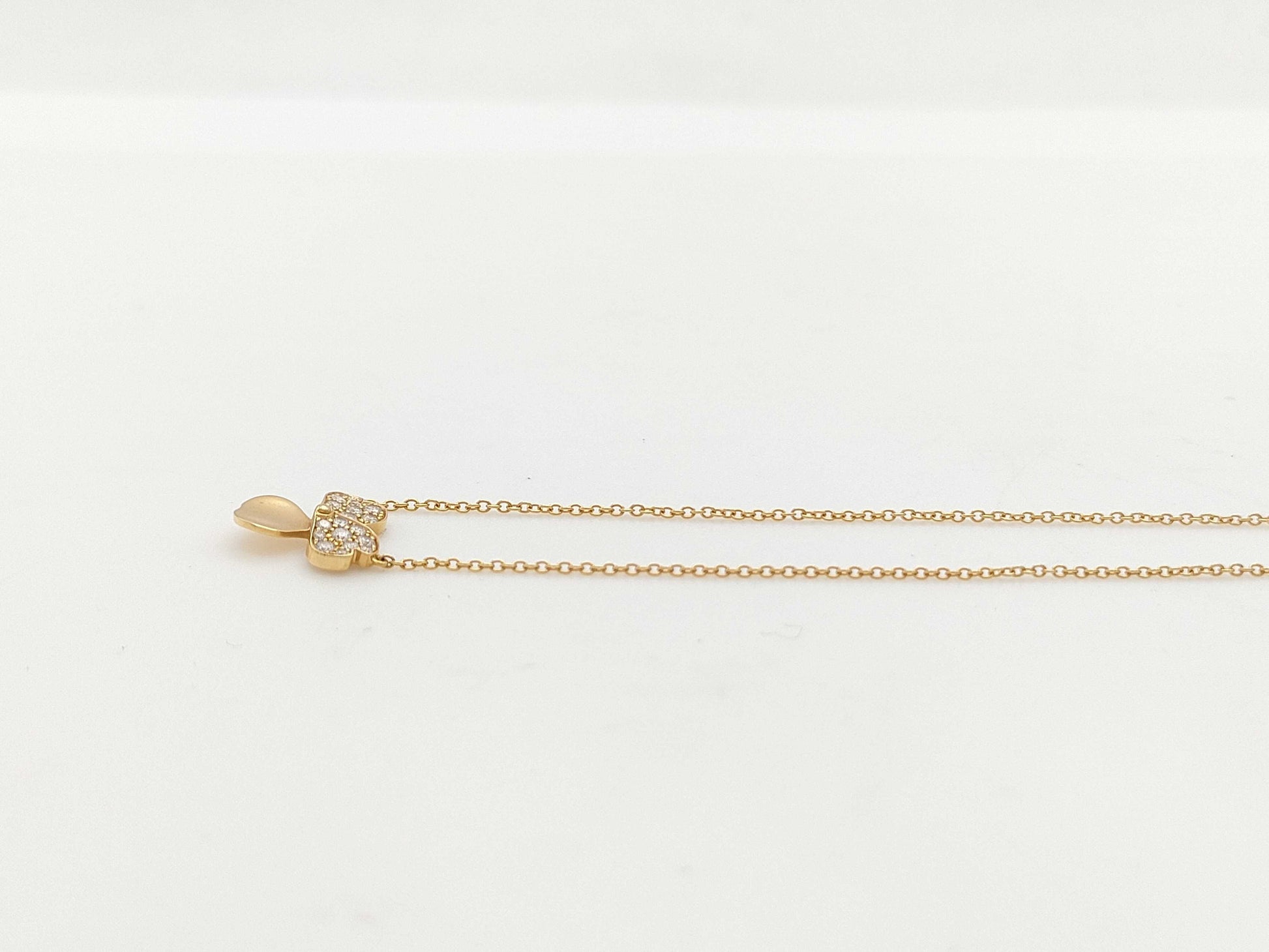 Tiffany & Co. Paper Flower Diamond Necklace in Yellow Gold and Au750, 2.4g 