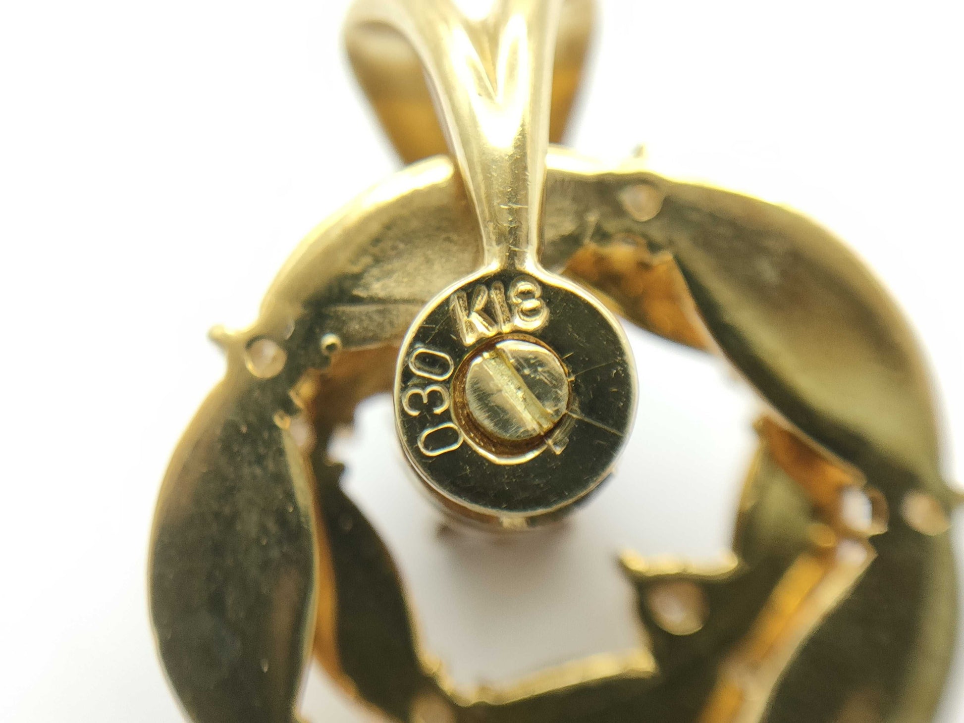 D0.30ct K18 6.2g Pendant Top 