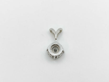 D0.334ct FD0.14ct K18WG 1.2g Pendant Top 
