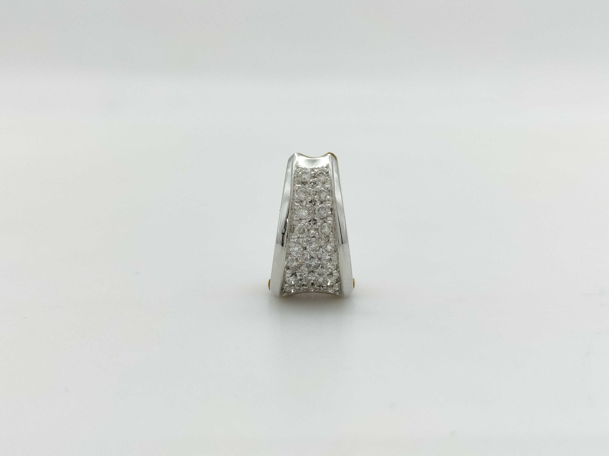 D0.20ct Earrings, 5.8g per side, K18/PT900 