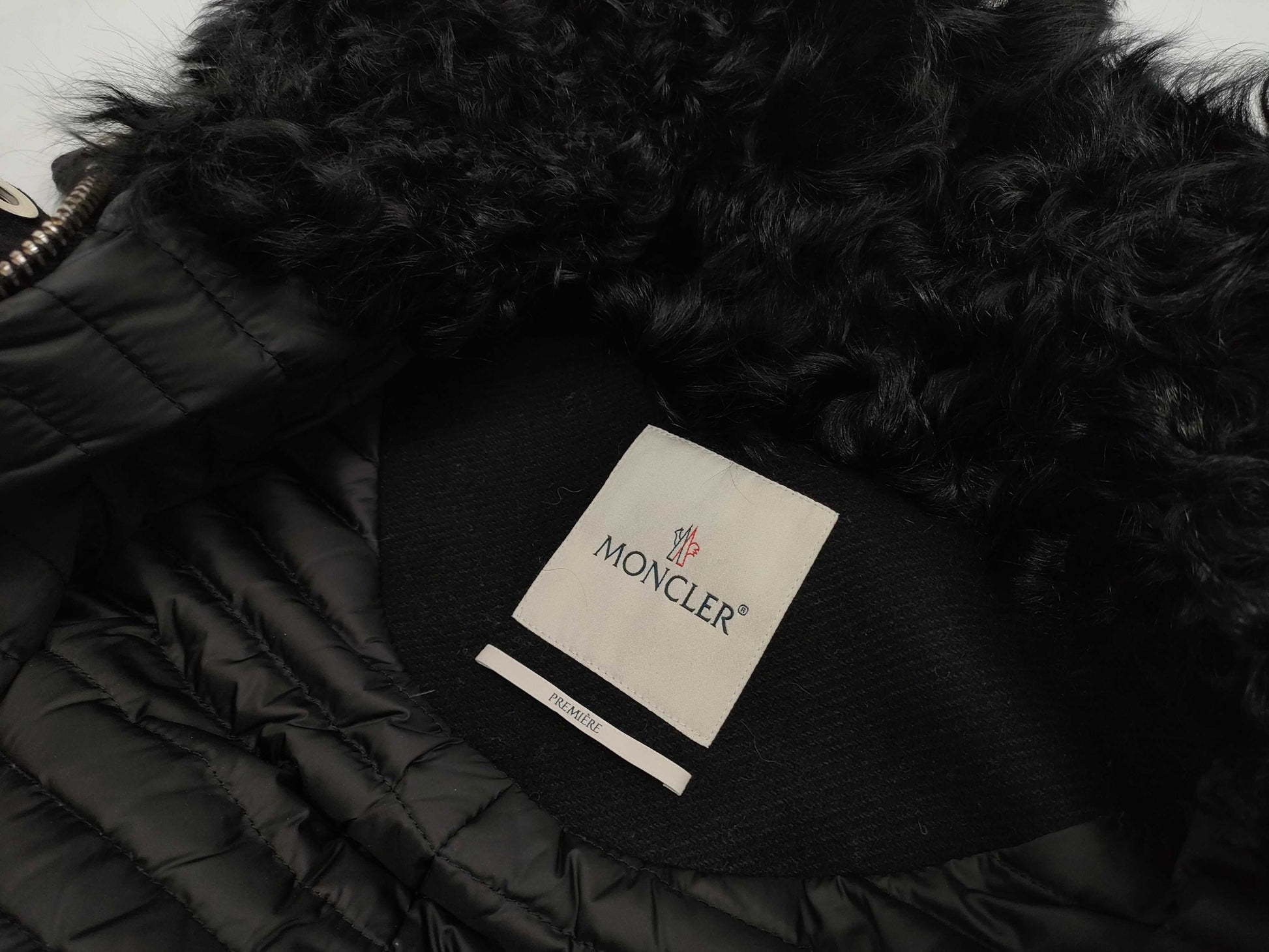 MONCLER ERIDAN fur down coat, size 0