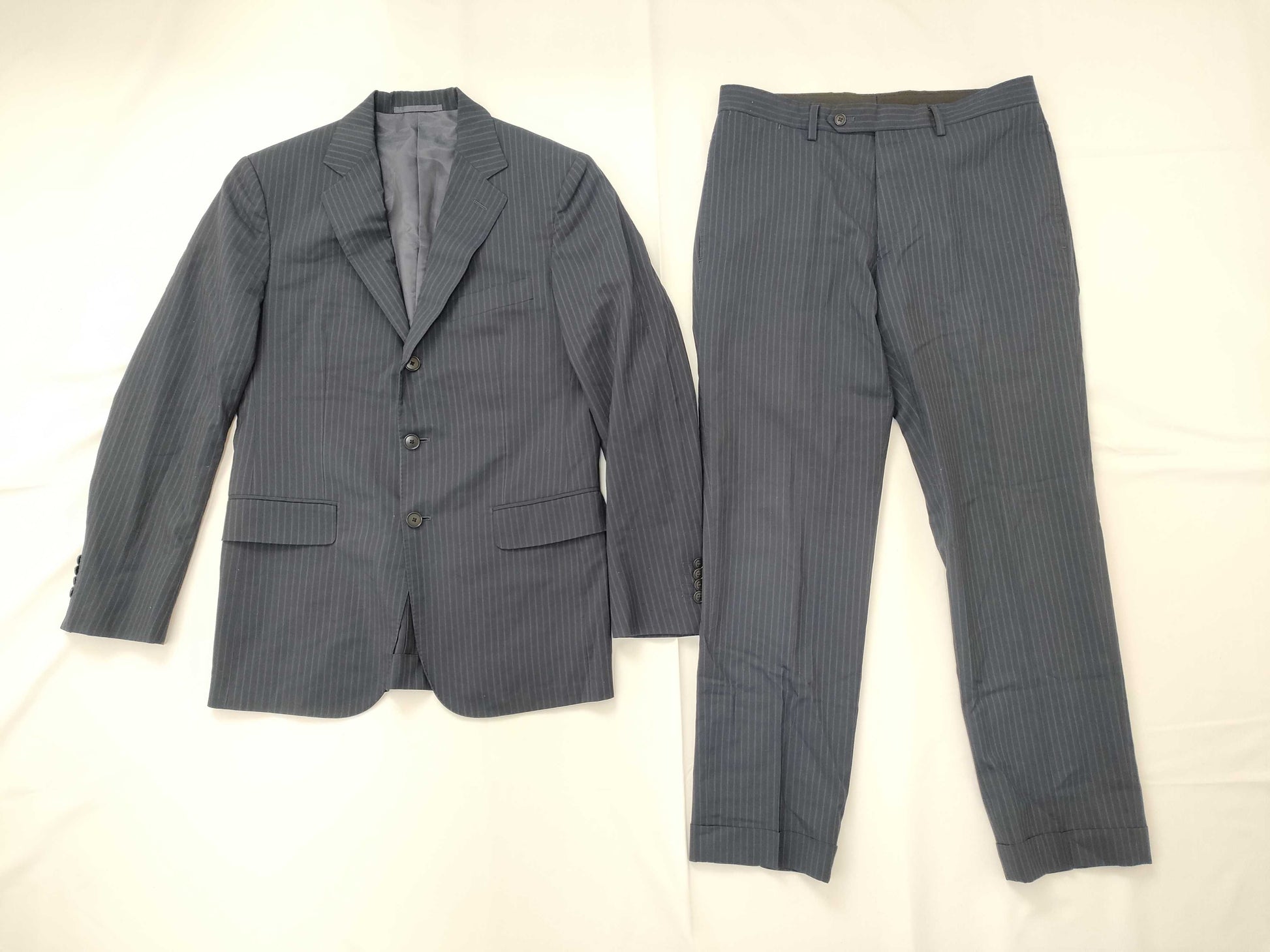 UNITED ARROWS Men's Suit Set, Stain-Free Navy Jacket