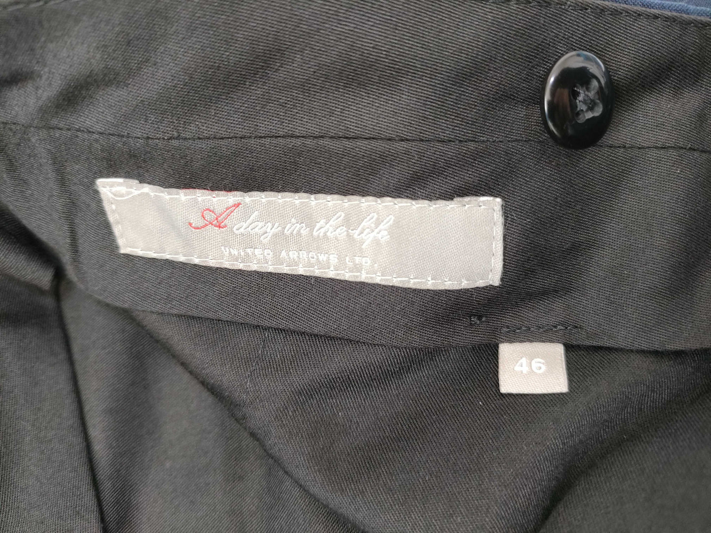 UNITED ARROWS Men's Suit Set, Stain-Free Navy Jacket