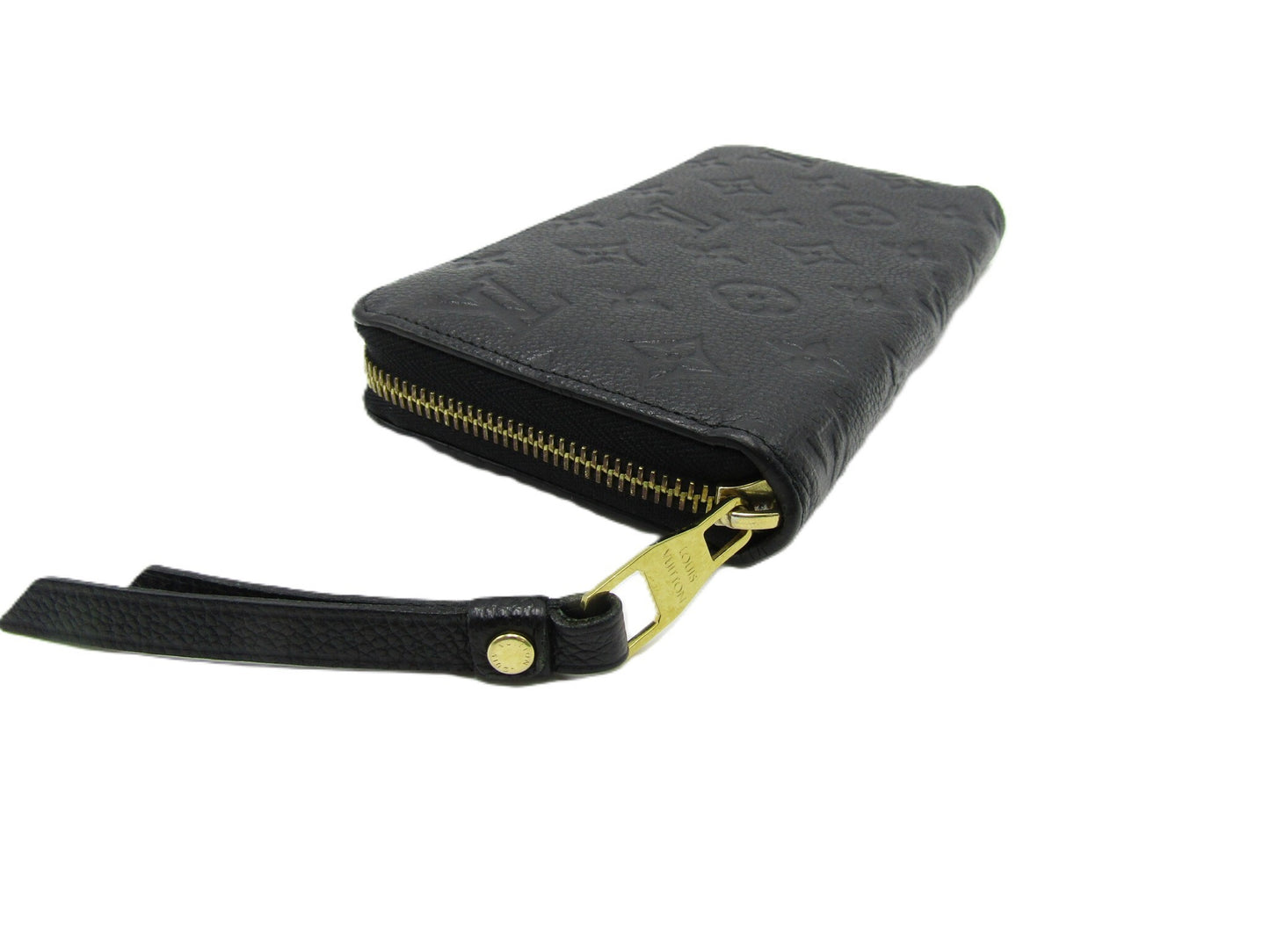 LOUIS VUITTON Monogram Empreinte LV Zippy Wallet M60571 Empreinte Noir G Hardware Wallet