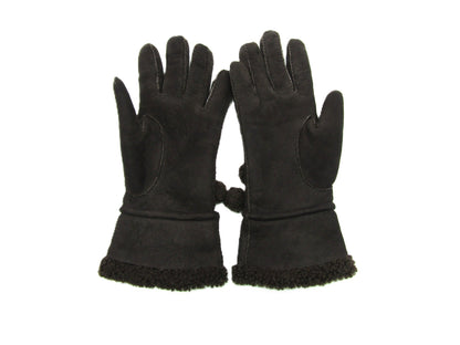 HERMES Mouton Gloves Mocha #7 Other Accessories