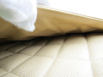CHANEL Caviar Leather Reissue Tote A01804 Caviar Leather Beige G Hardware Handbag