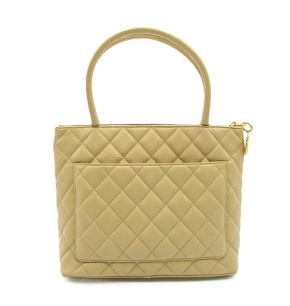 CHANEL Caviar Leather Reissue Tote A01804 Caviar Leather Beige G Hardware Handbag