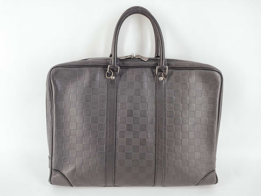 LOUIS VUITTON Damier Vuitton Infini Porte-Document Voyage BA4181 Business Bag