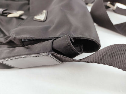 PRADA Nylon Prada Nylon Shoulder Bag Black B7794