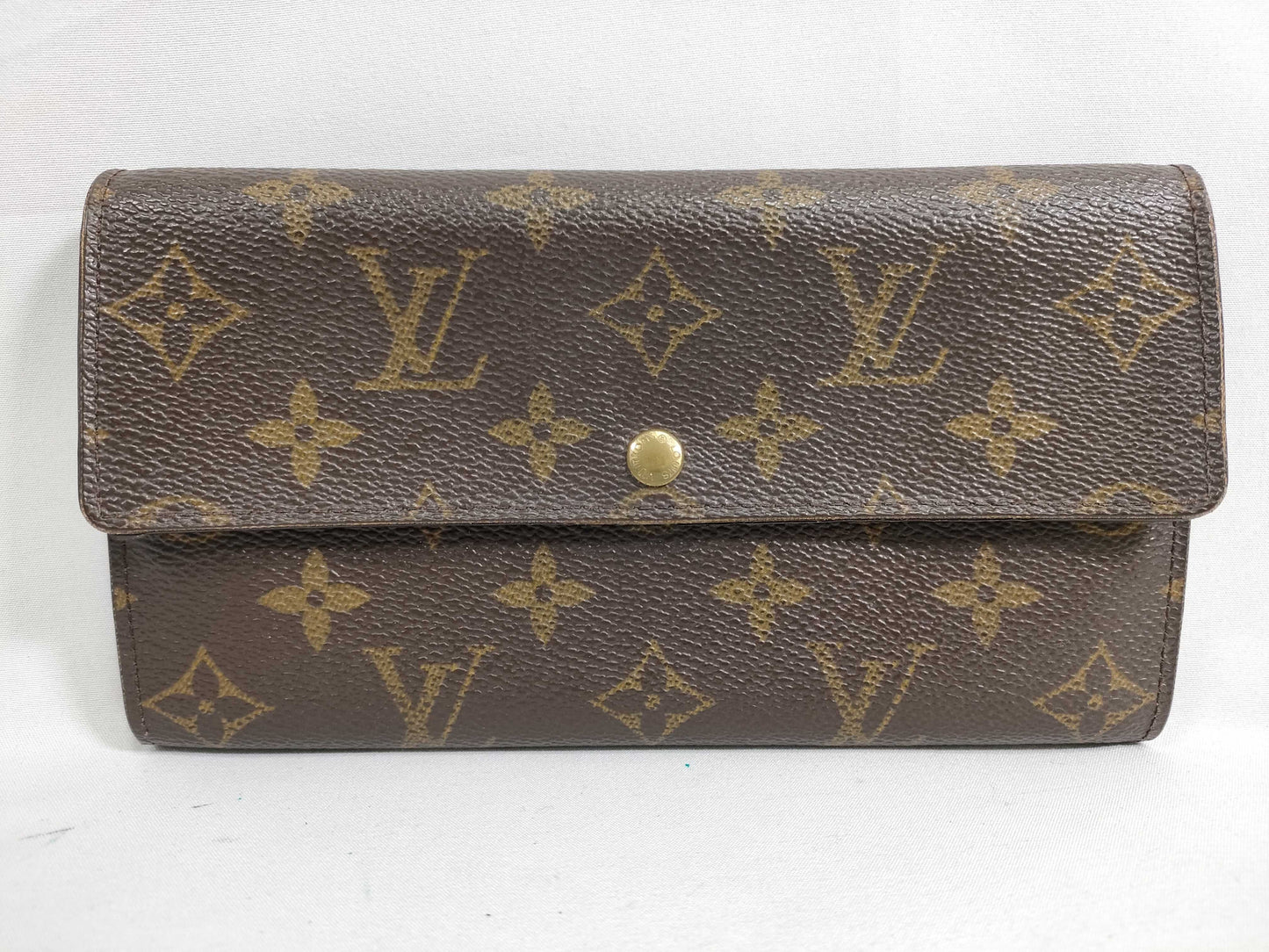 LOUIS VUITTON Monogram Porte Monnaie Credit Wallet MB0092