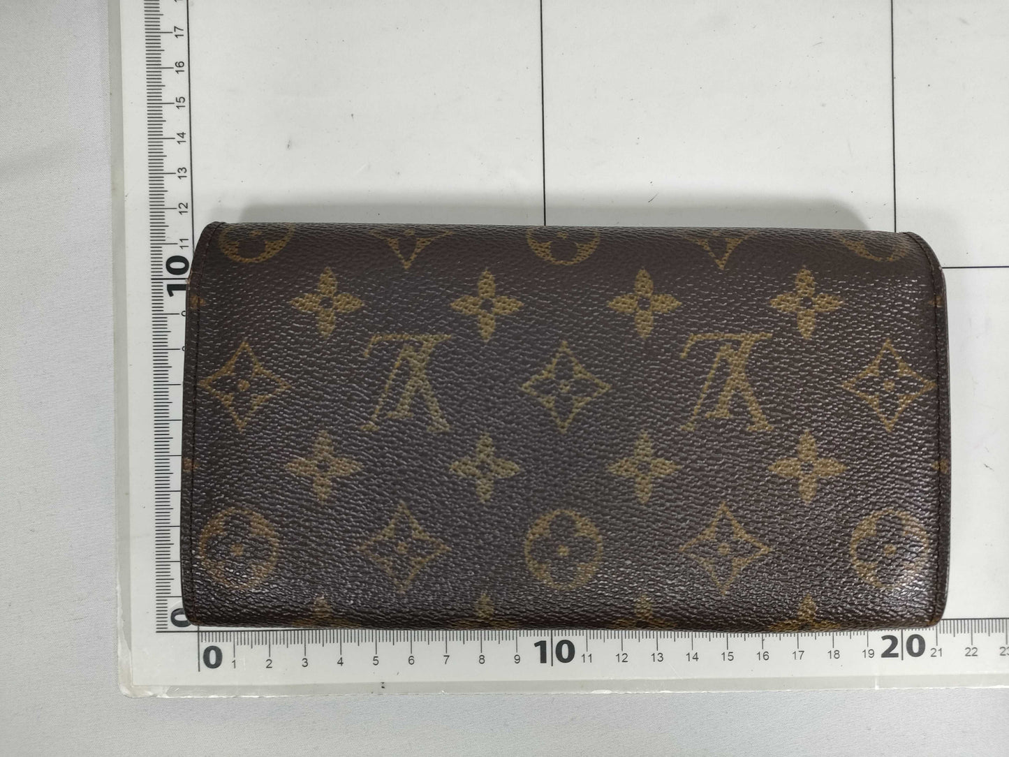 LOUIS VUITTON Monogram Porte Monnaie Credit Wallet MB0092