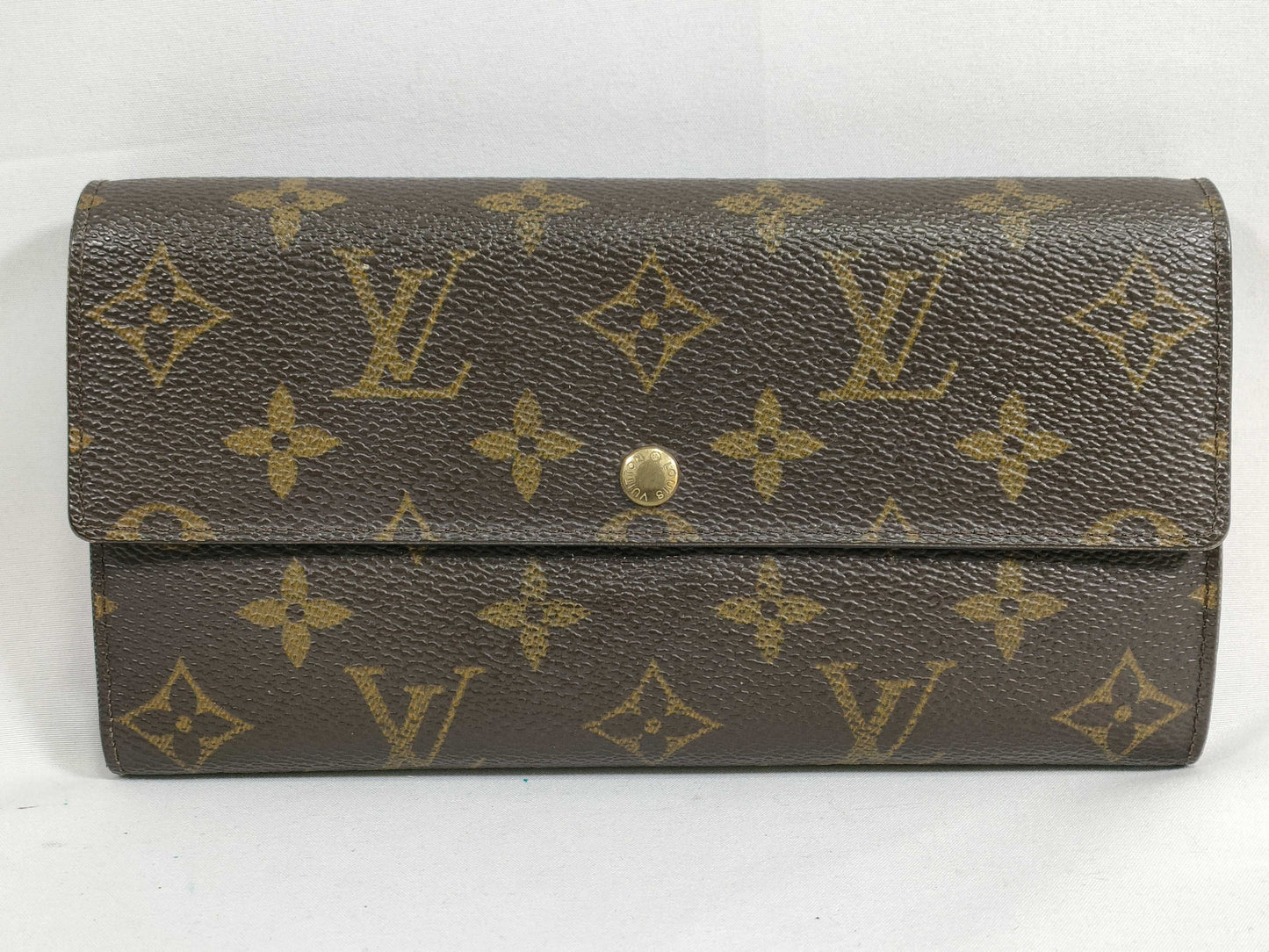 LOUIS VUITTON Monogram Porte Monnaie Credit Wallet TH0042