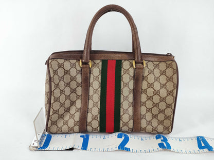 GUCCI GG Supreme Gucci Sherry Boston Bag 39.02.007 Boston Bag