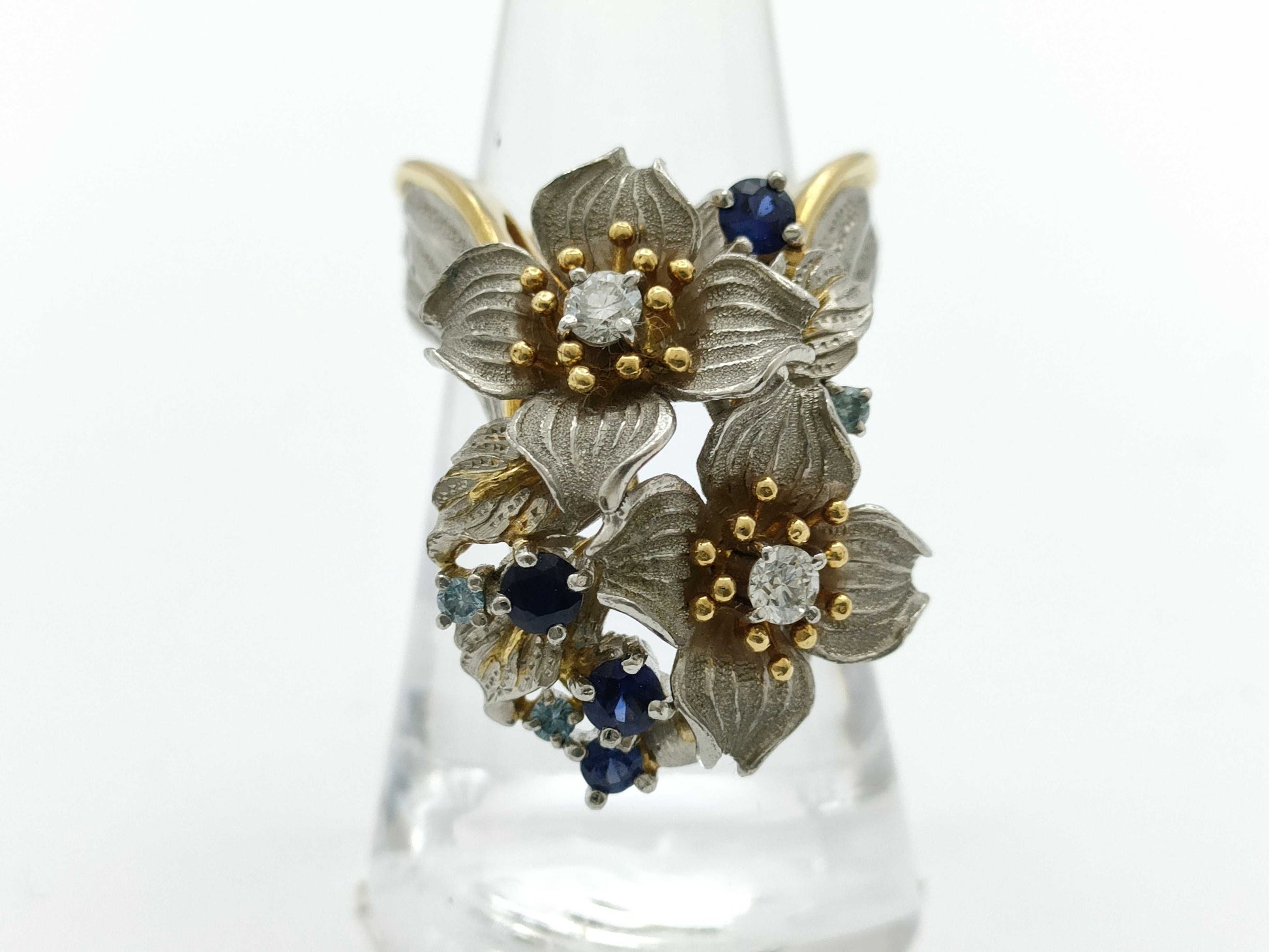 Nobuko Ishikawa S0.50ct D0.30ct PT900/K18 22.4g Ring 