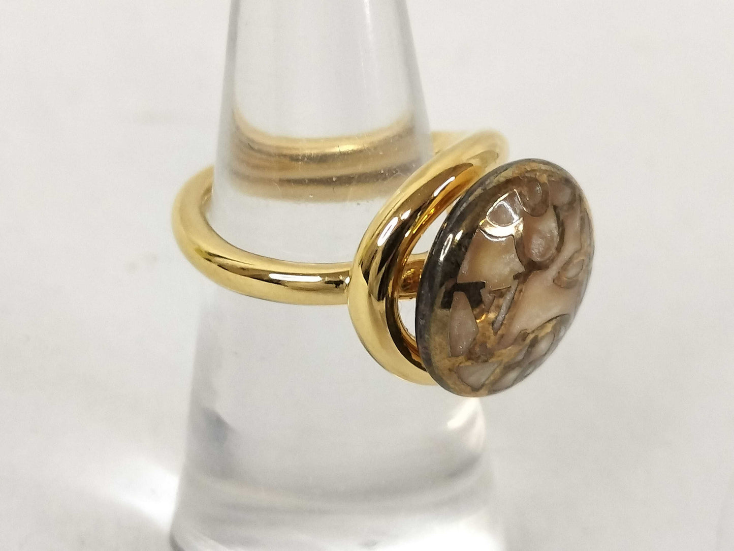 LOUIS VUITTON Monogram Louis Vuitton Bergceleste Rose Ring M65973 Ring