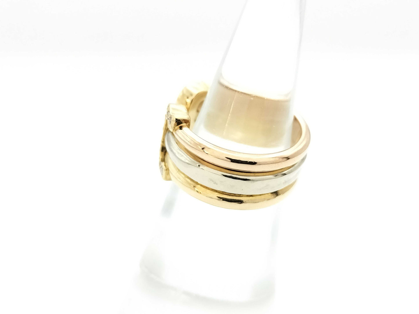 Cartier 2C #50 Diamond Three-Color 750 8.0g Ring 