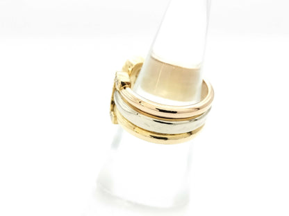 Cartier 2C #50 Diamond Three-Color 750 8.0g Ring 