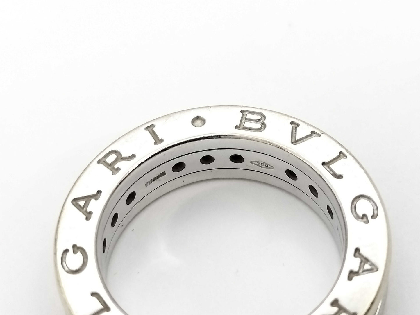 BVLGARI B.zero1 XS #47 Colored Stone WG 750 7.8g Ring 