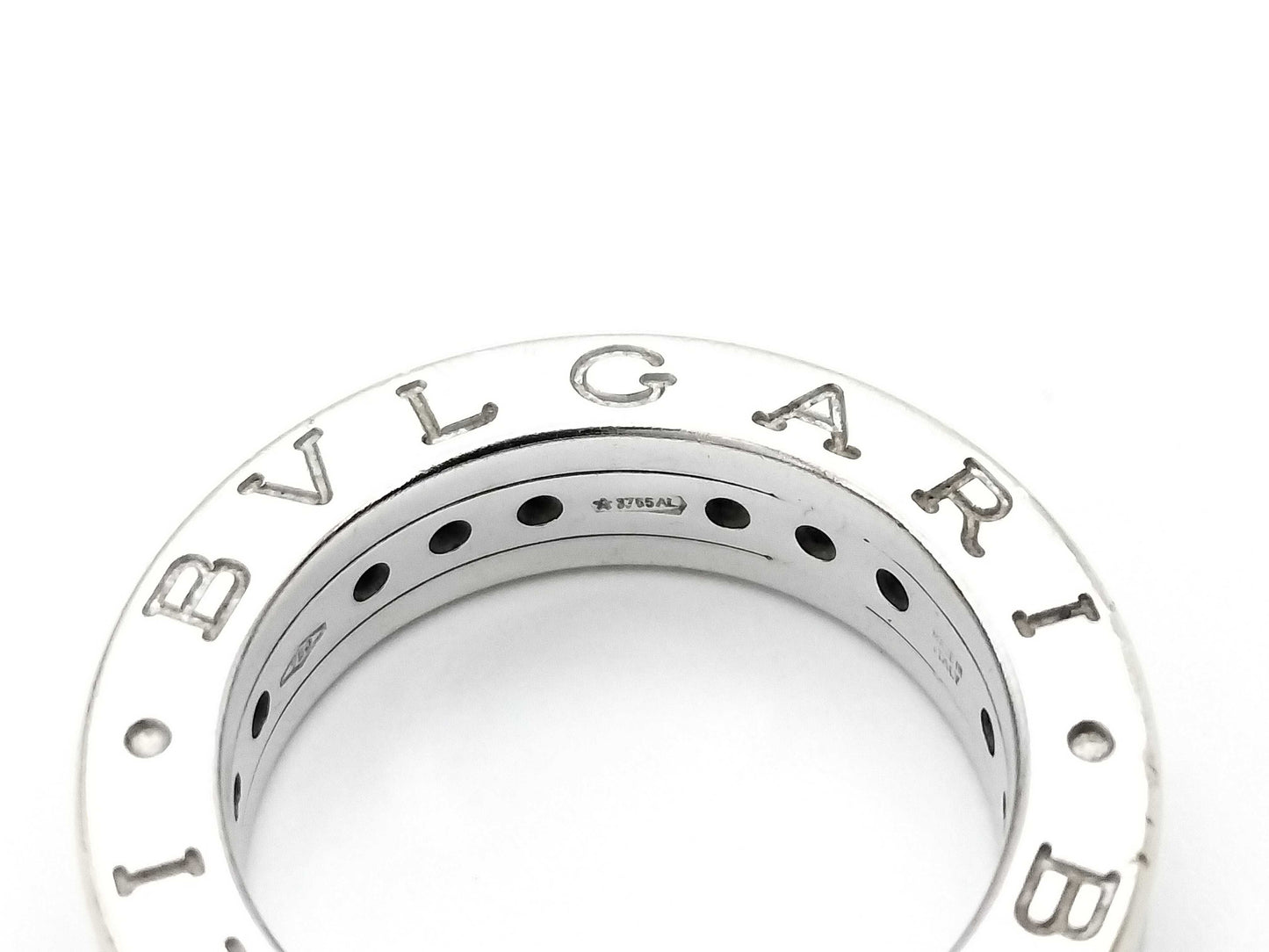 BVLGARI B.zero1 XS #47 Colored Stone WG 750 7.8g Ring 