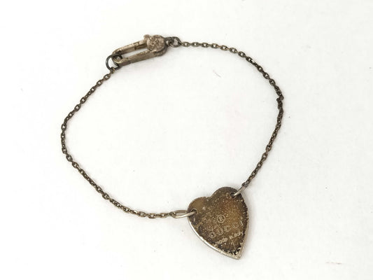 GUCCI Heart Bracelet #16 AG925 5.4g Bracelet/Bangle