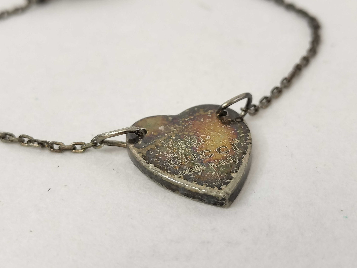 GUCCI Heart Bracelet #16 AG925 5.4g Bracelet/Bangle