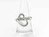 Tiffany & Co. Open Heart Sterling Silver 925 Ring, Size 50, 4.3g