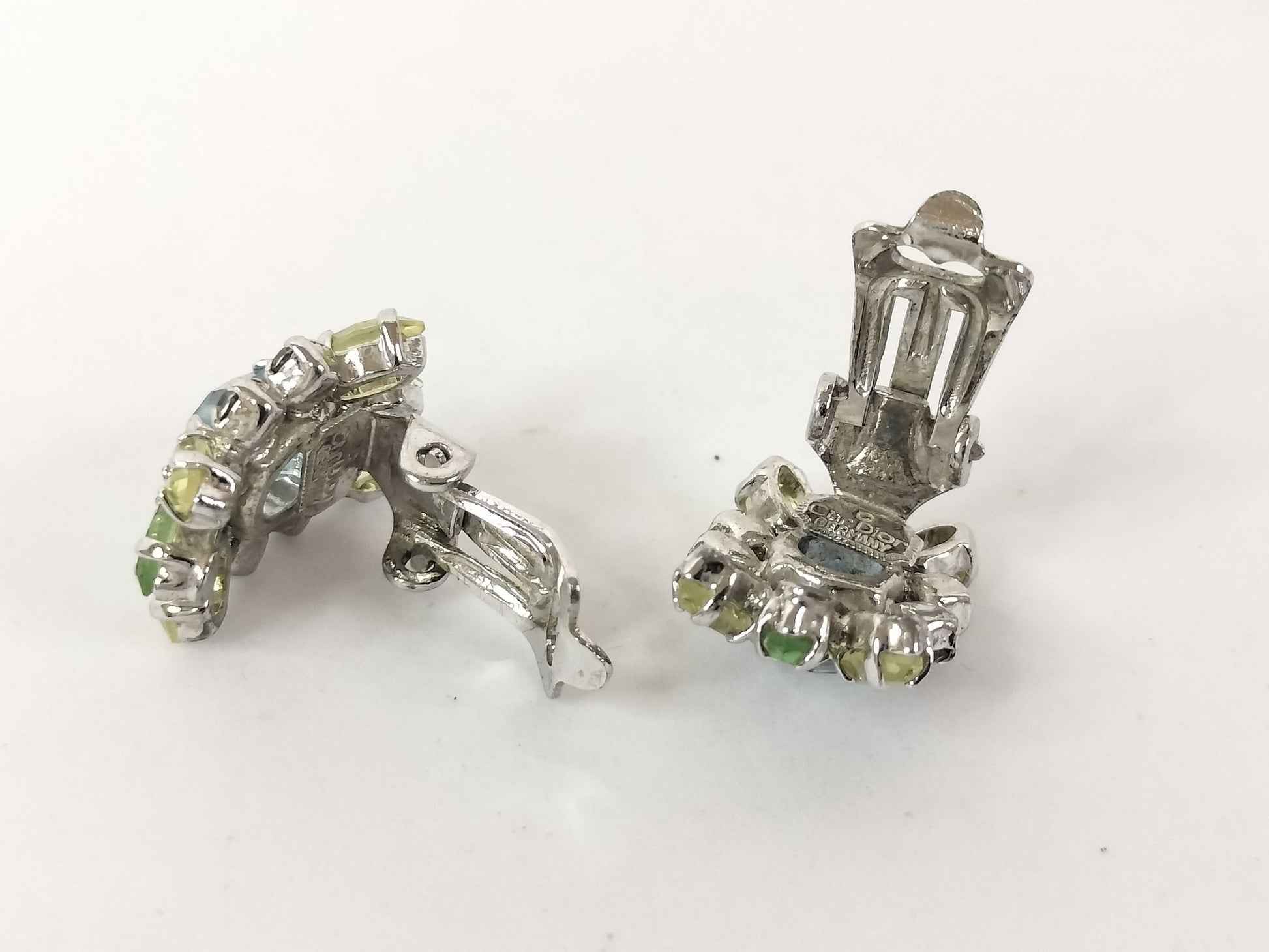 Dior Christian Dior Earrings Color Stone Earrings