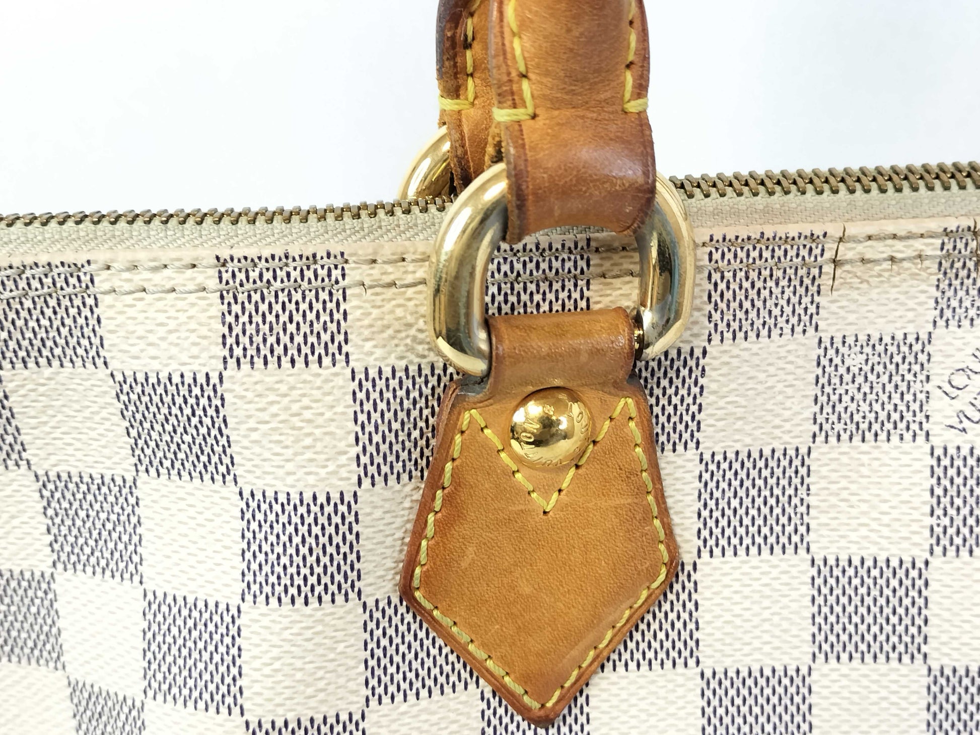 LOUIS VUITTON Damier Azur Saleya PM Handbag Tote Bag