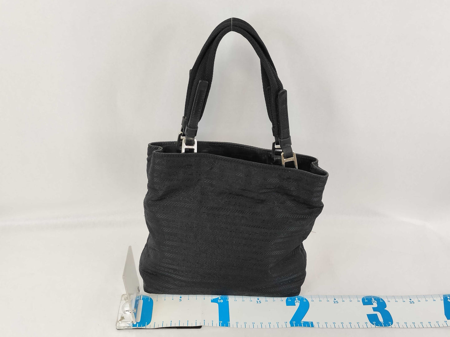 PRADA Nylon PRADA Embroidered Logo Nylon Handbag