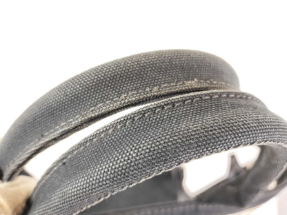 PRADA PRADA Canapa Vinyl Hand Tote Bag with Pouch