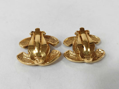 CHANEL Matelasse Chanel Matelasse Coco Mark Earrings