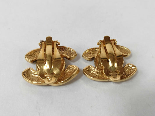 CHANEL Matelasse Chanel Matelasse Coco Mark Earrings