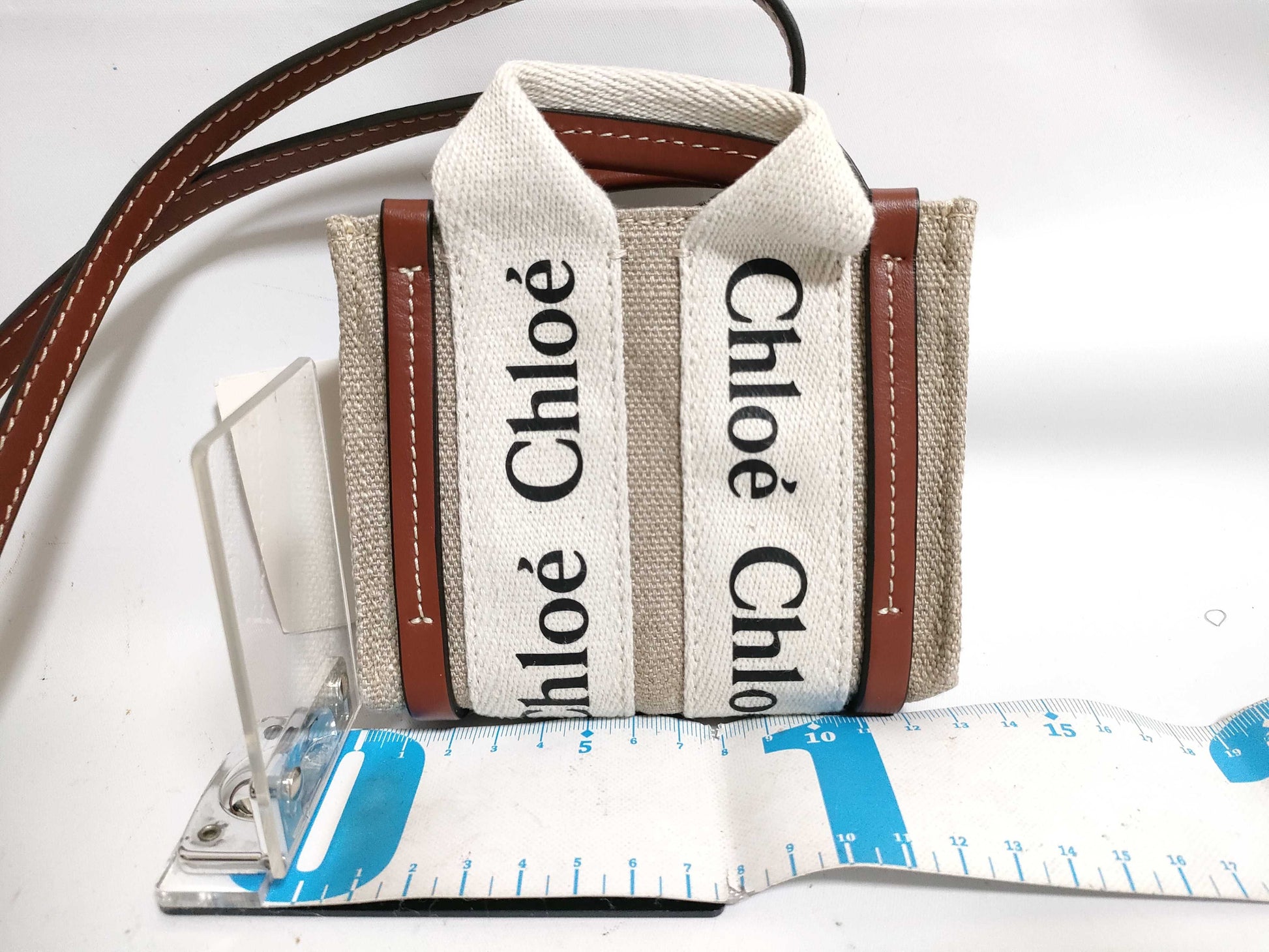 Chloe Woody Nano Shoulder Bag, Unused