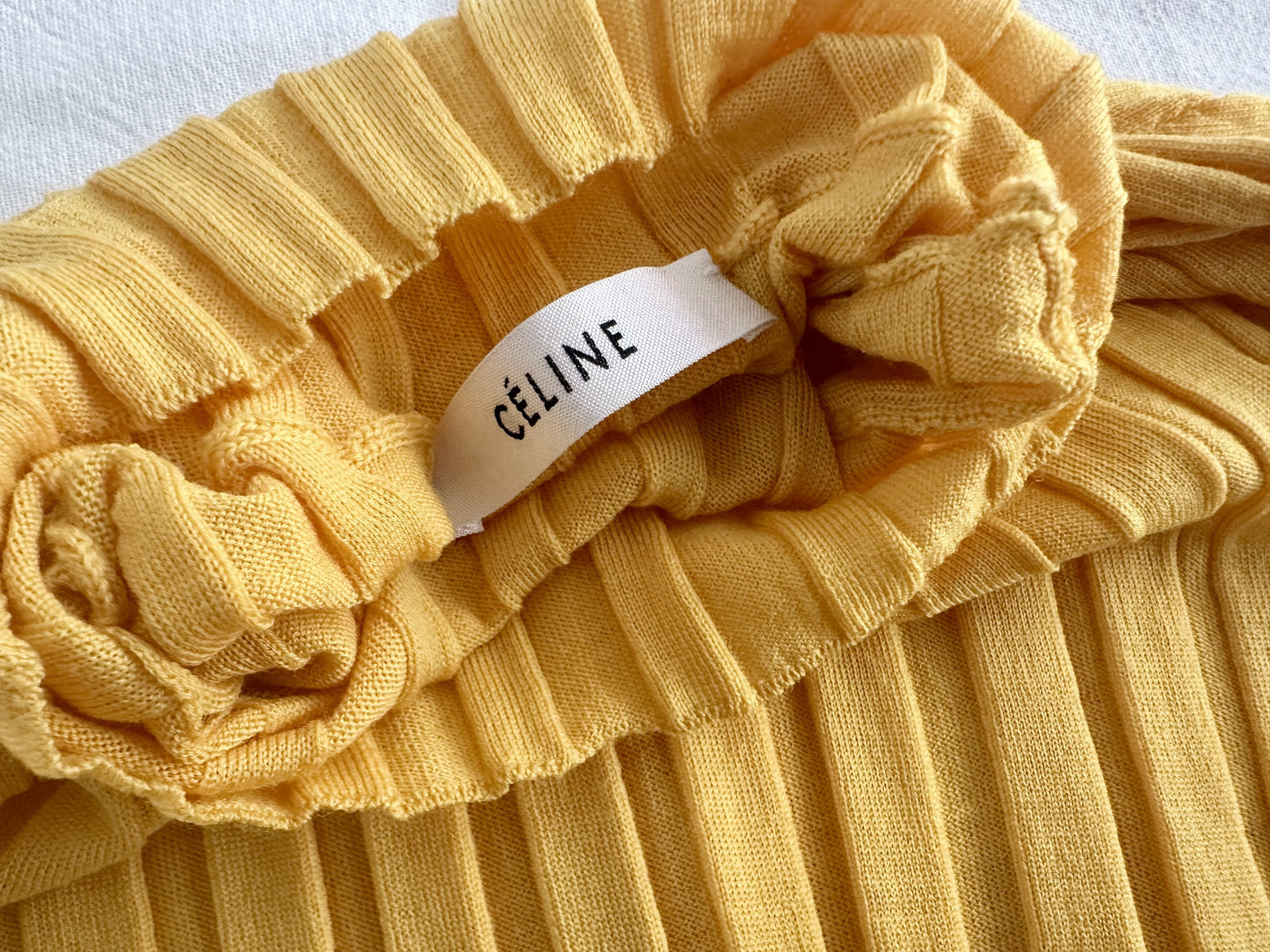 CELINE Phoebe-era wool rib turtleneck sweater, size M, by Phoebe Philo.