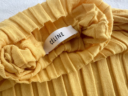 CELINE Phoebe-era wool rib turtleneck sweater, size M, by Phoebe Philo.