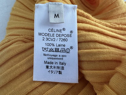 CELINE Phoebe-era wool rib turtleneck sweater, size M, by Phoebe Philo.