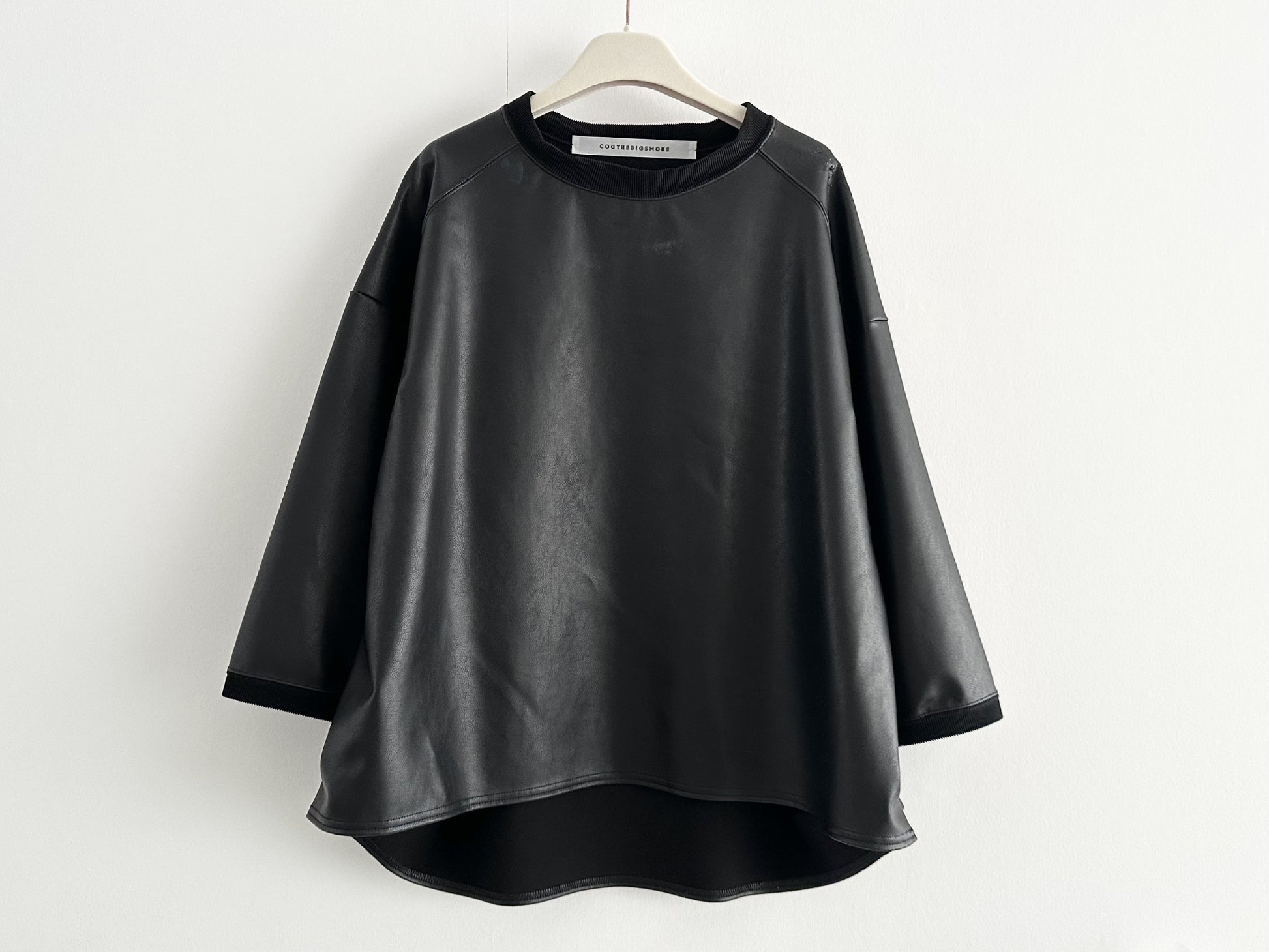 COGTHEBIGSMOKE Eco Leather Top, Black