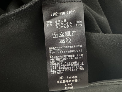 COGTHEBIGSMOKE Eco Leather Top, Black