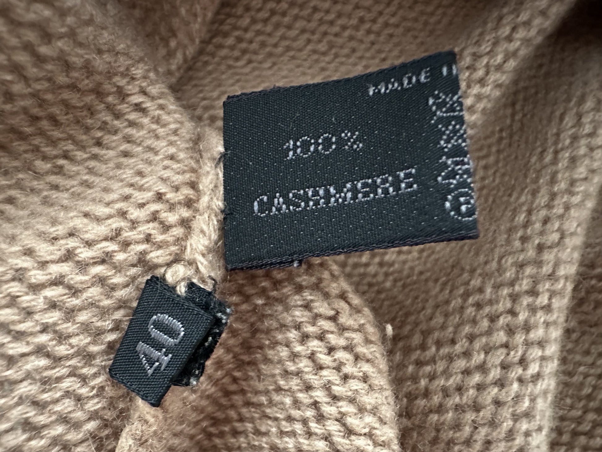 PRADA PRADA Prada Cashmere Knit Top, Size 40, Black Tag