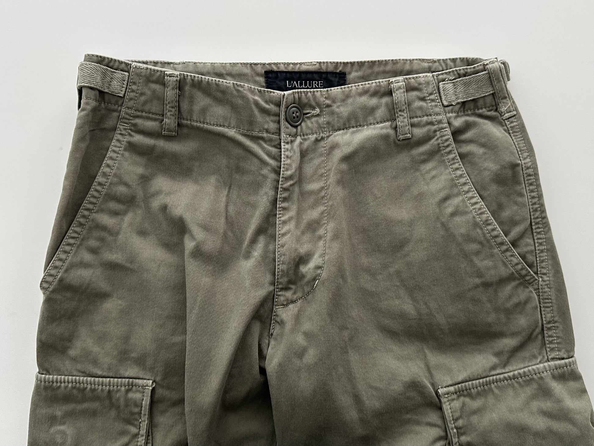Deuxieme Classe Cargo Pants, Khaki, Size 36