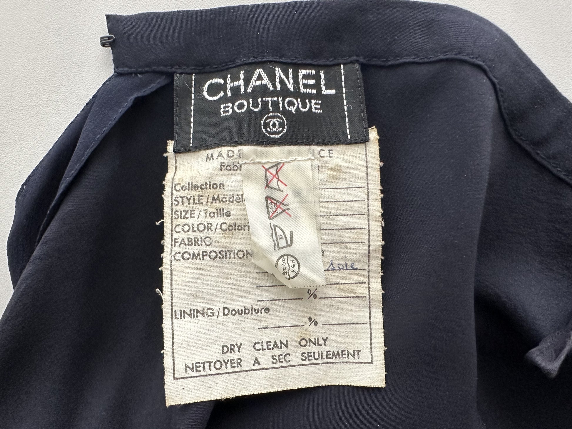 CHANEL CHANEL Vintage Handwritten Tag Silk Maxi Skirt Size 42 Vintage Skirt