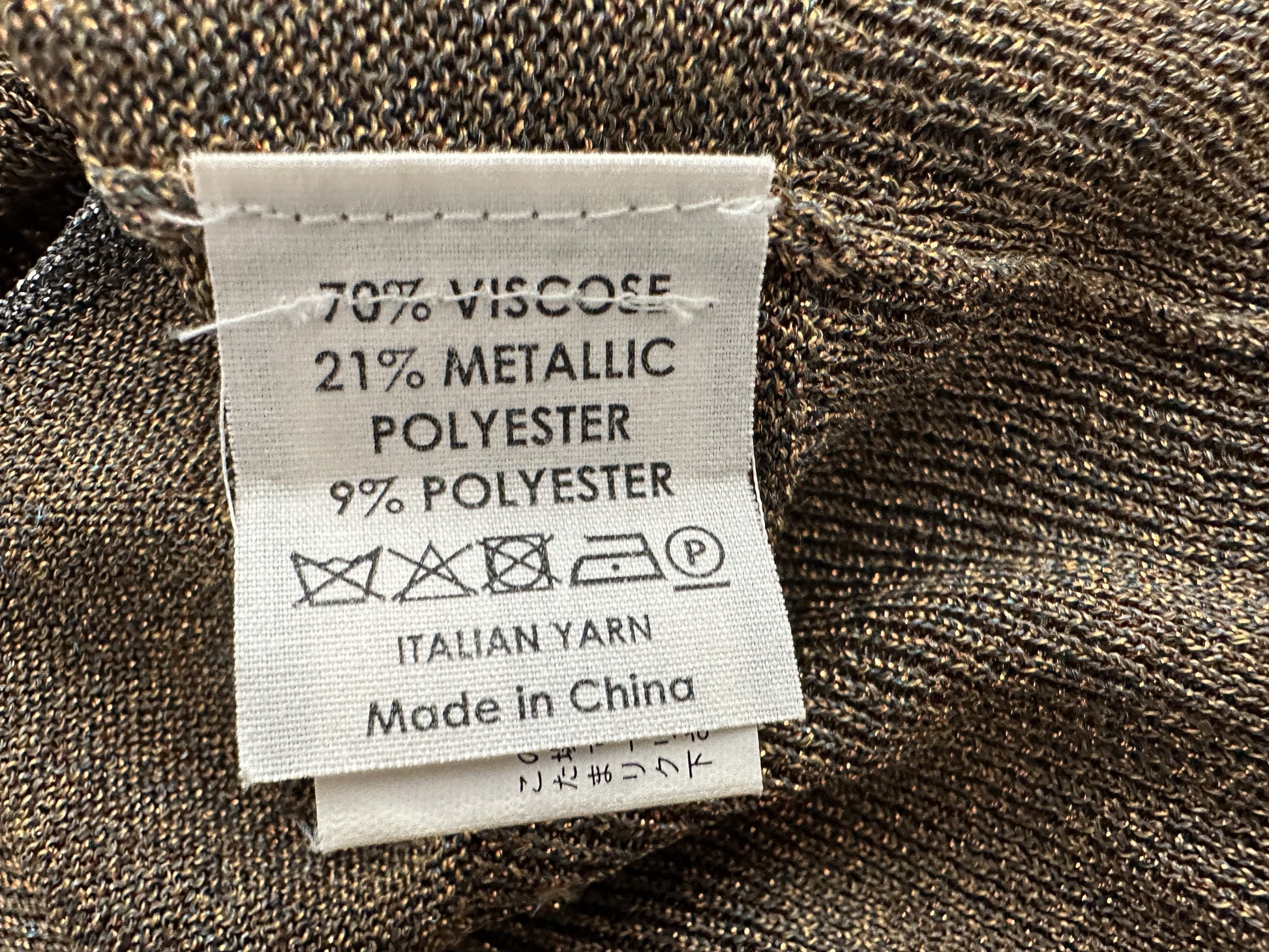 DRIES VAN NOTEN Metallic Striped Knit Top