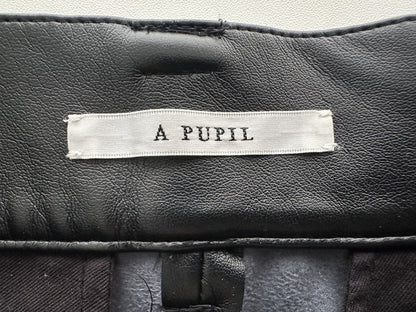 A PUPIL Eco Leather Pants, Black, Size XS