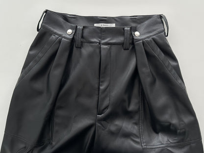 A PUPIL Eco Leather Pants, Black, Size XS
