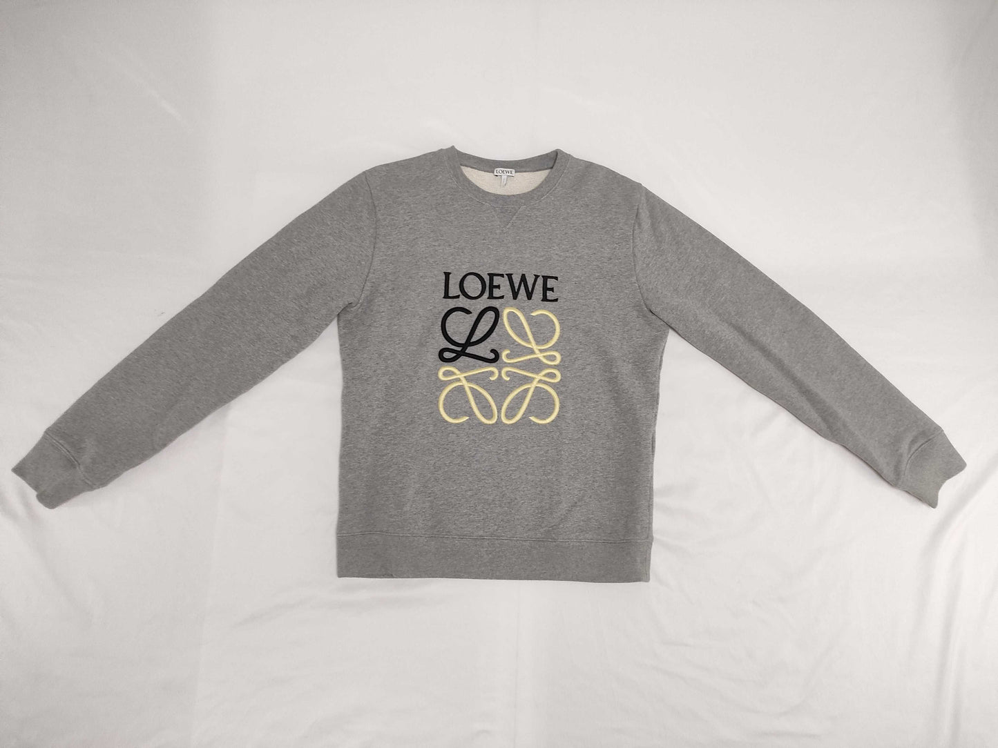 LOEWE Anagram Logo Sweatshirt Gray Size S Tops