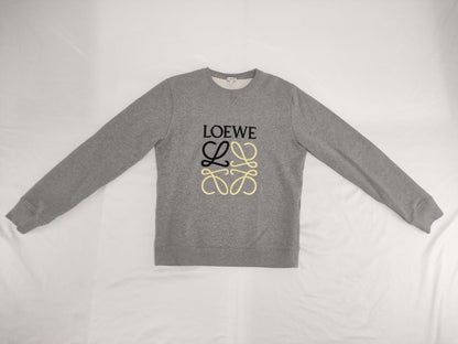 LOEWE Anagram Logo Sweatshirt Gray Size S Tops
